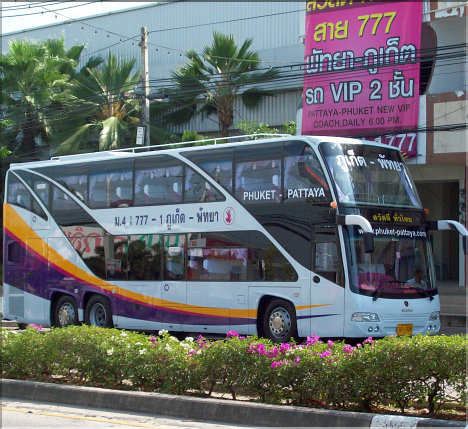 New Phuket - Pattaya Bus Service