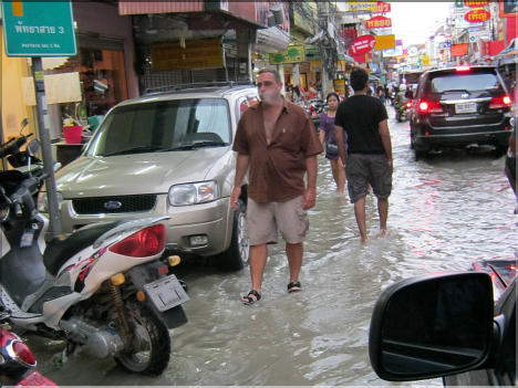 After 48 hours of heavy rain in Pattaya