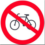 No parking for bicycles!