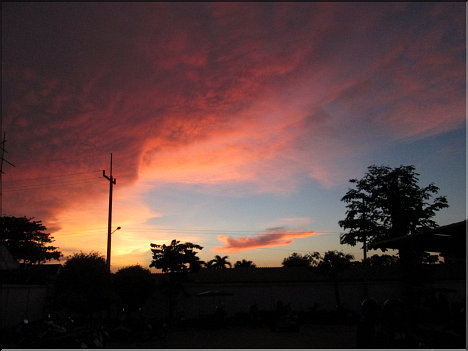 Sunset at Tesco/Lotus North Pattaya