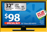 32-inch LED TV for about 3'000 Baht