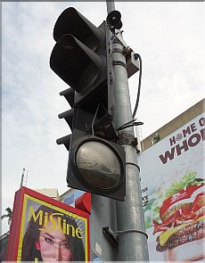 Traffic Sign on Pattaya Beach Road