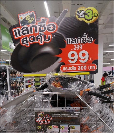 99 Baht? Only if you buy goods for at least 600 Baht!
