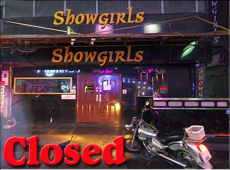 Showgirls closed down