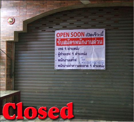 Closed since many month