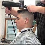 Military look-a-like haircut for Policemen