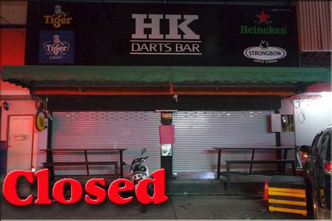 Lights turned off at HK Darts