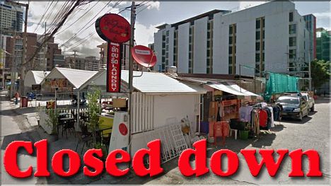 Shops and Restaurants on Soi 15 closed