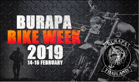 Burapa Bike Week Pattaya, February 14th until 16th, 2019