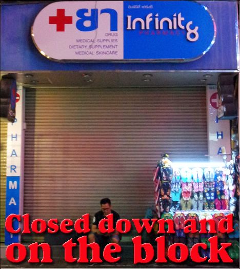 Infinity Drug Store closed down