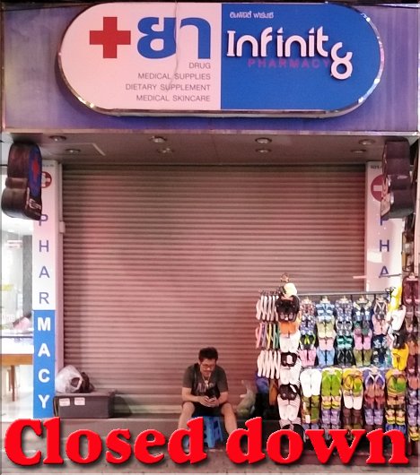 Infinity Pharmacy closed down