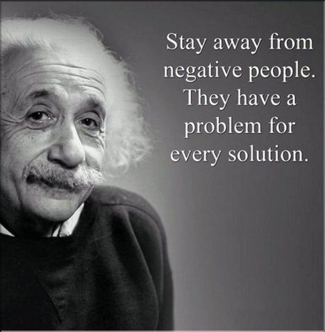 Stay away from negative People