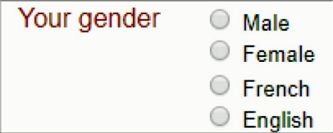 Please Choose your Gender