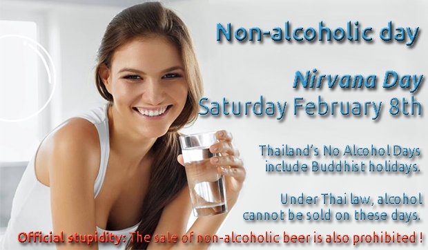 No Alcohol on February 8th!