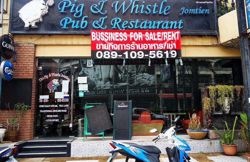 Pig & Whistle closed