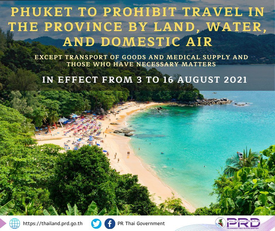 Phuket prohibits travel