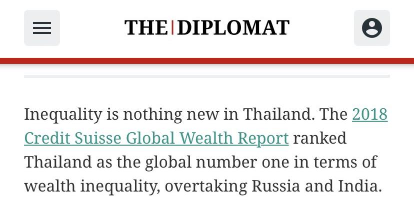 Inequality Thailand